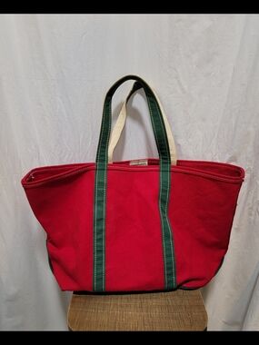 Vintage 90s XL L.L. Bean Tri Color Boat Tote